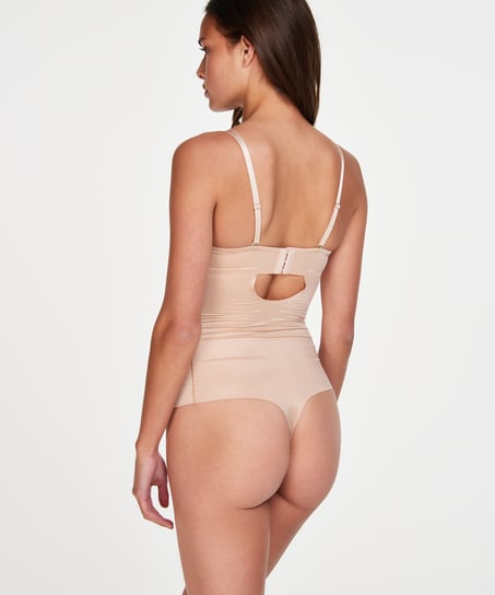 Body sculptant avec bonnets préformés, Beige