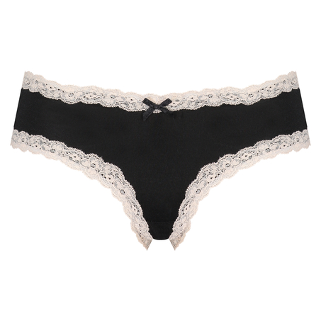 Slip brésilien V-shape micro, Noir