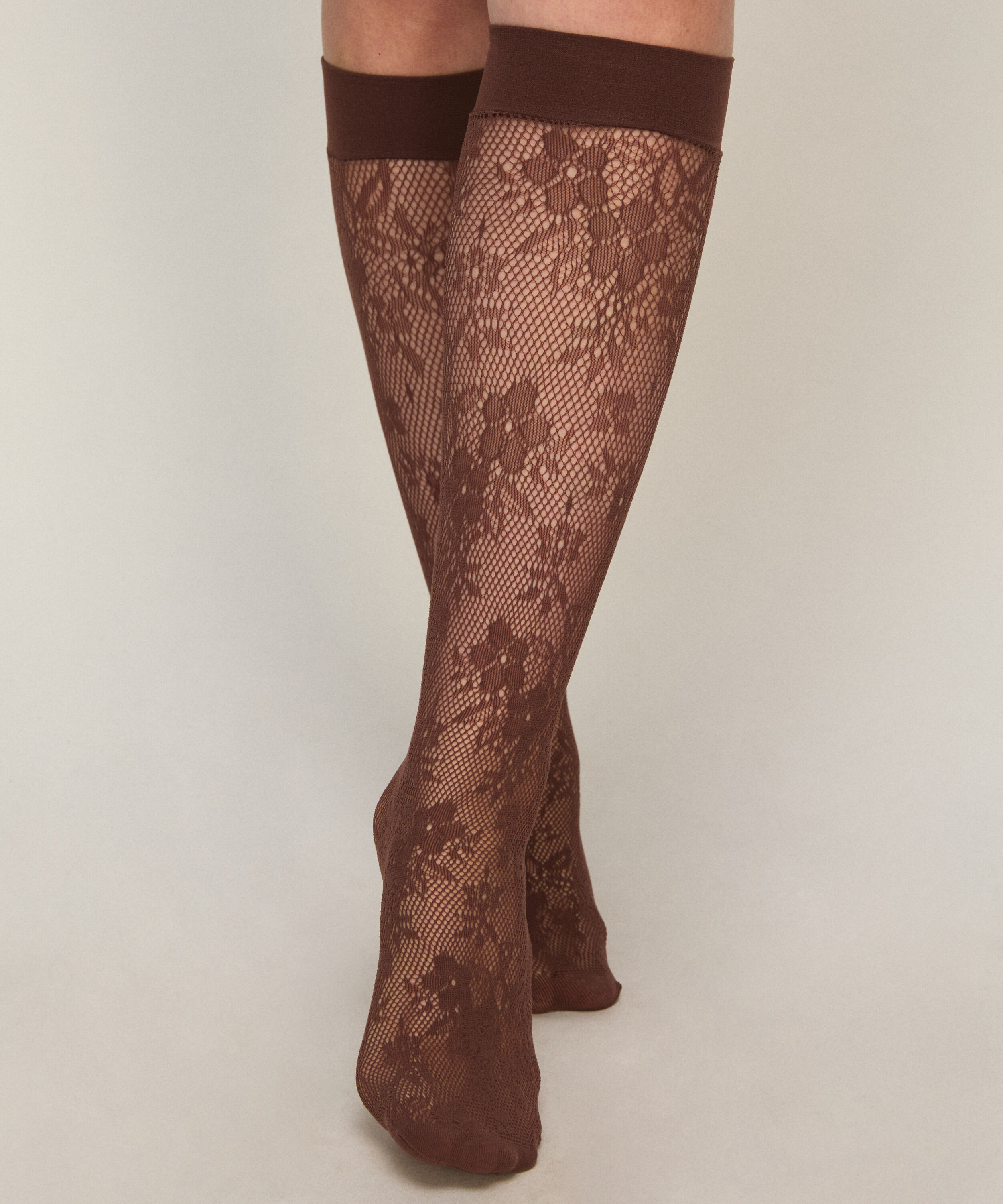 Chaussettes Transparentes Dentelle Résille