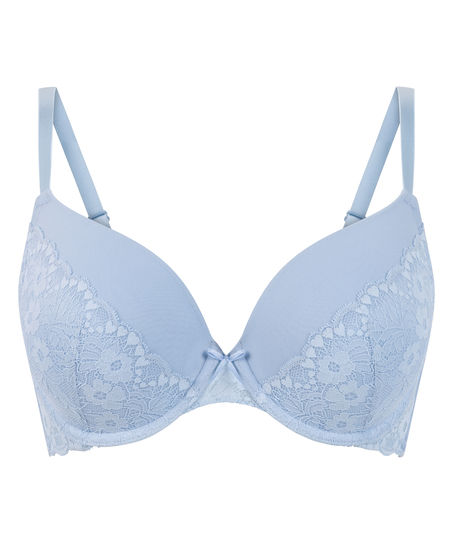 Soutien-gorge à armatures préformé push-up Cherry, Bleu