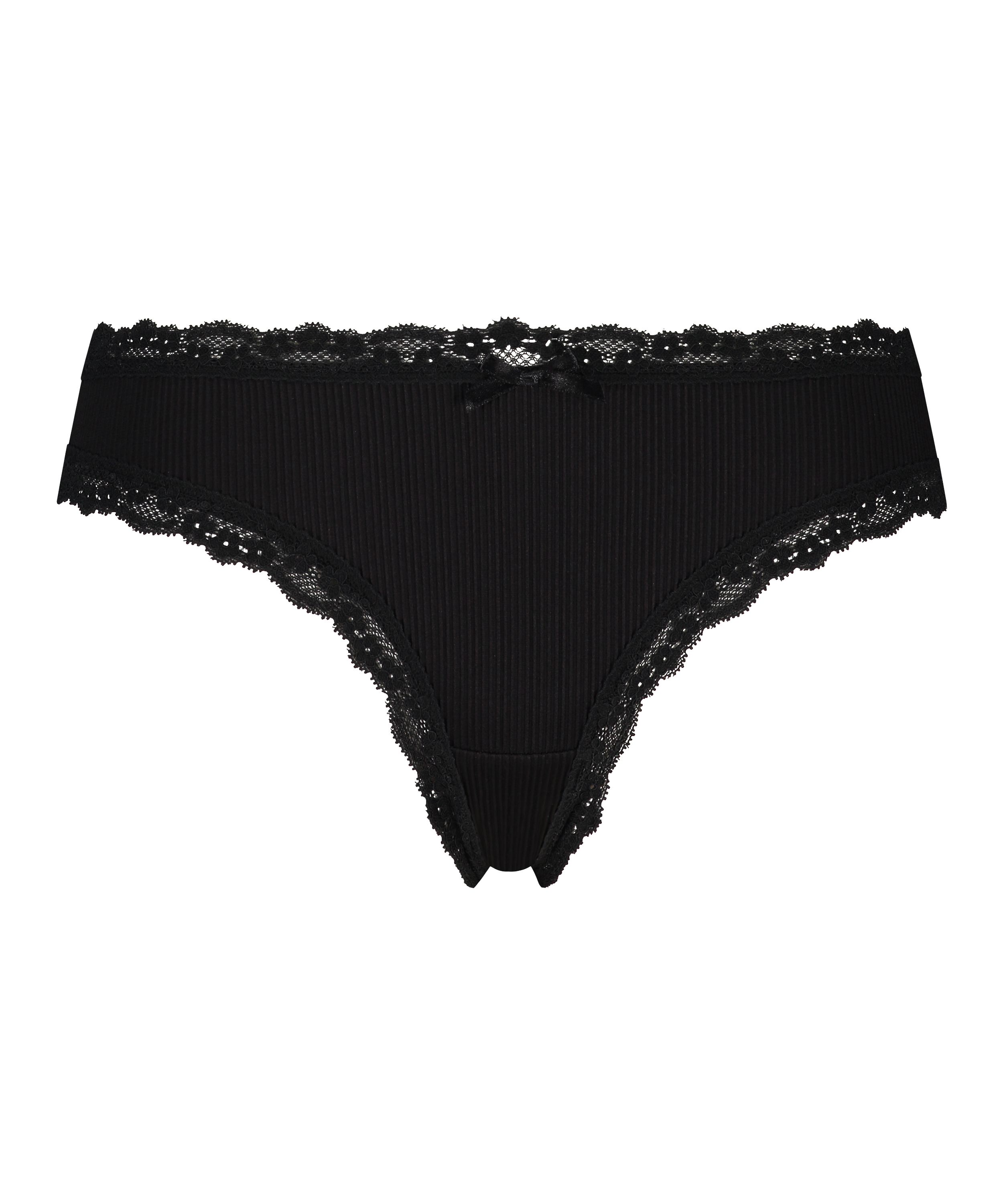 Slip brésilien Jessica, Noir, main