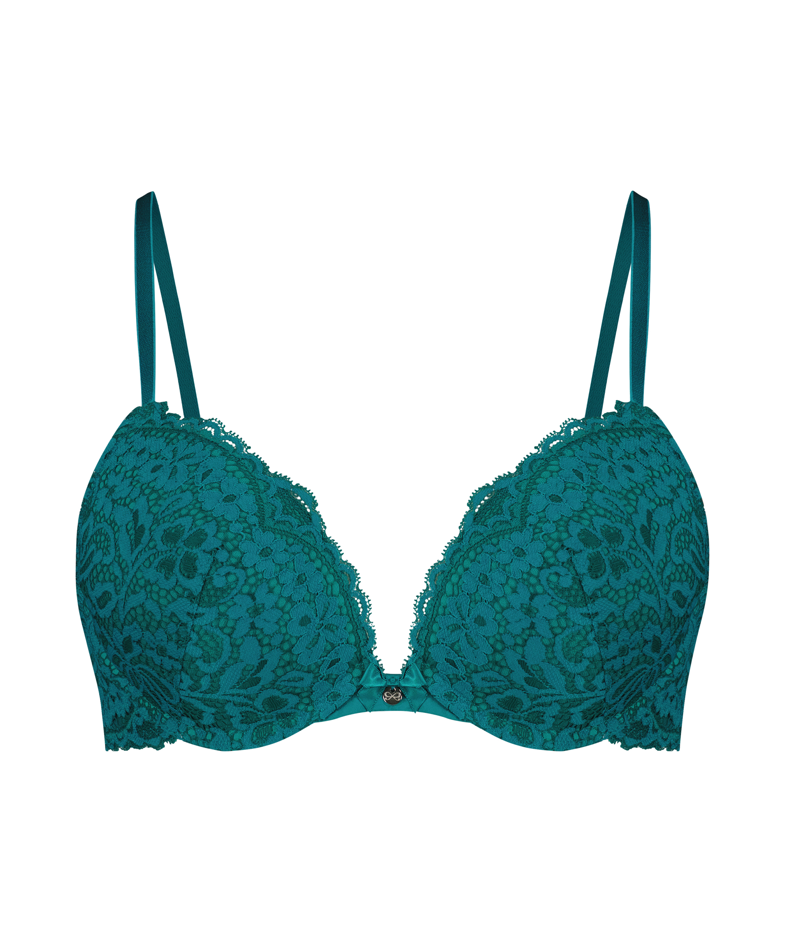 Soutien-gorge push-up &agrave; armatures rembourr&eacute; Rose, Vert, main