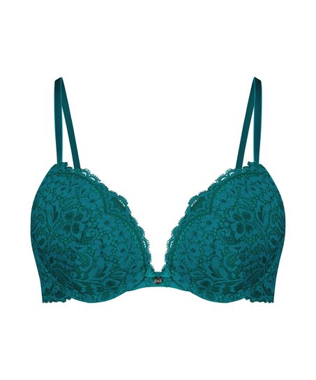 Soutien-gorge push-up &agrave; armatures rembourr&eacute; Rose, Vert