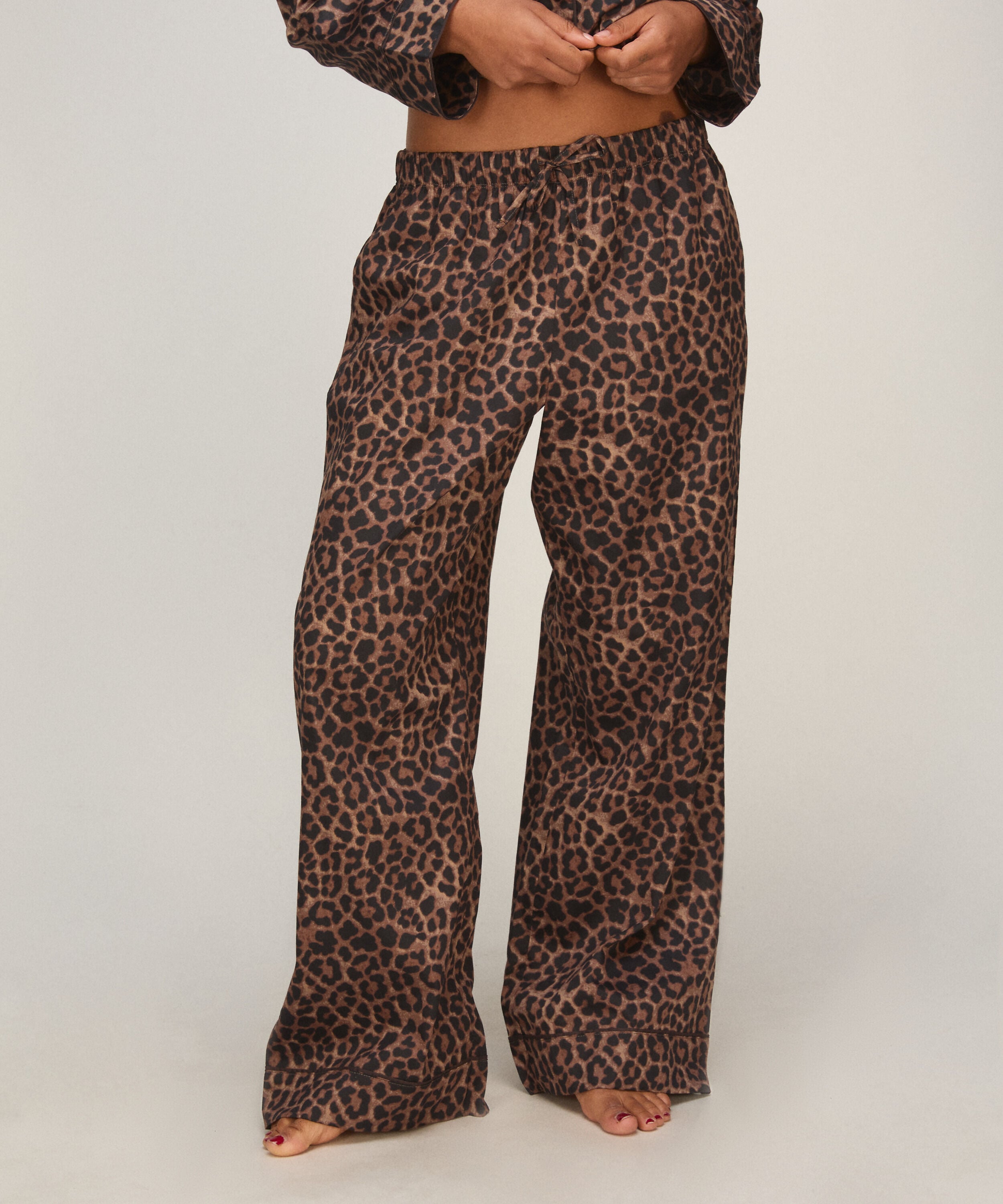 Pantalon Satiné, Noir Pantalon Satiné, Noir