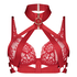 Soutien-gorge bustier non-rembourré à armatures Clementine, Rouge