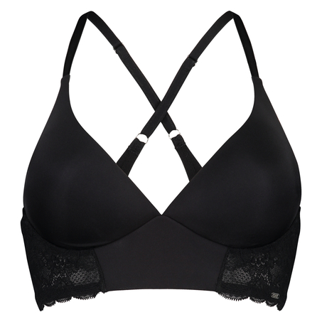 Soutien-gorge sans armatures préformé Hope Lace, Noir