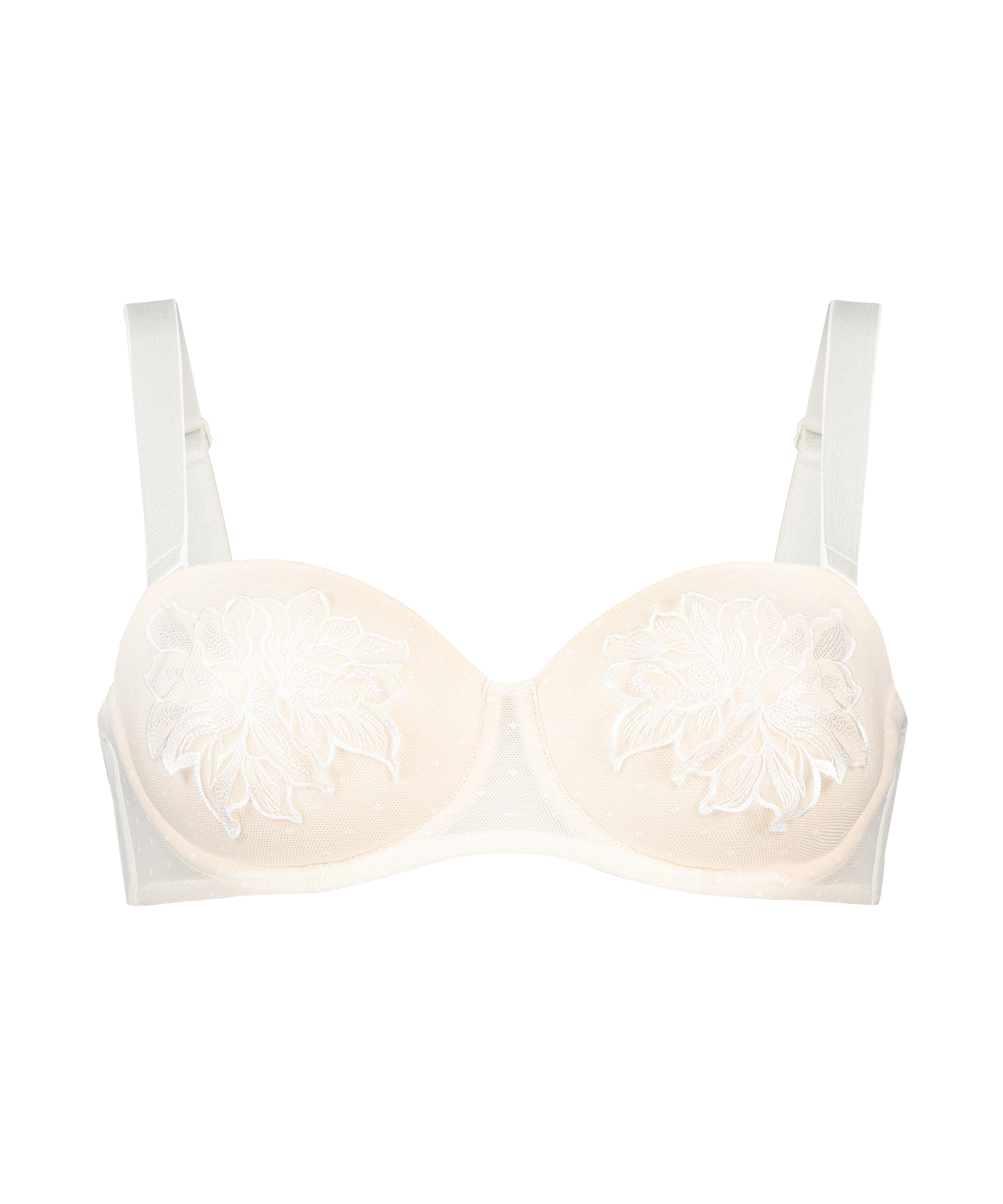Soutien-gorge à armatures préformé sans bretelles Amelia, Blanc, main