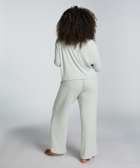 Pantalon de pyjama Pointelle, Vert
