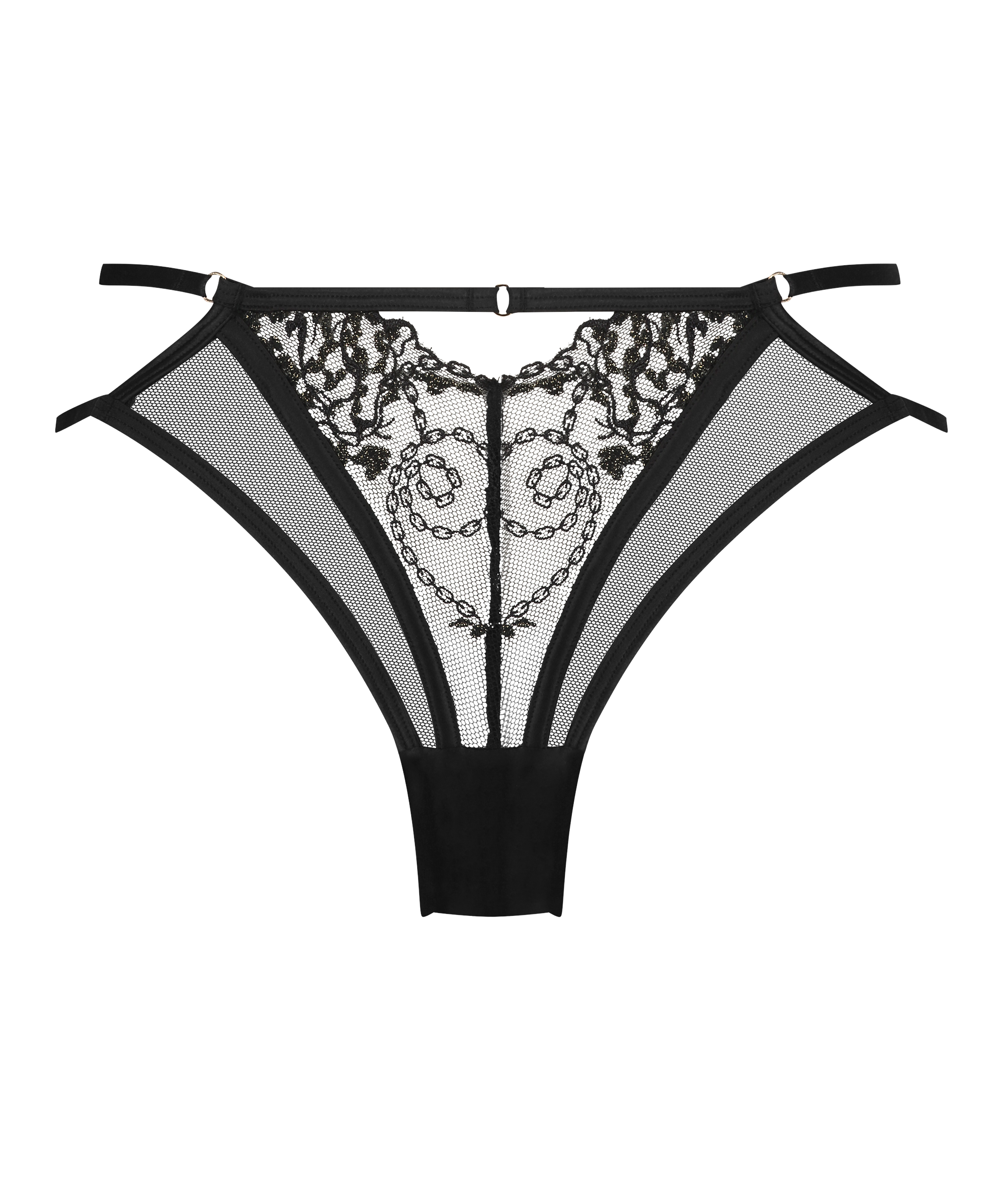 Slip brésilien Felicia, Noir, main