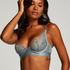 Soutien-gorge bustier non-rembourré à armatures Luna, Bleu