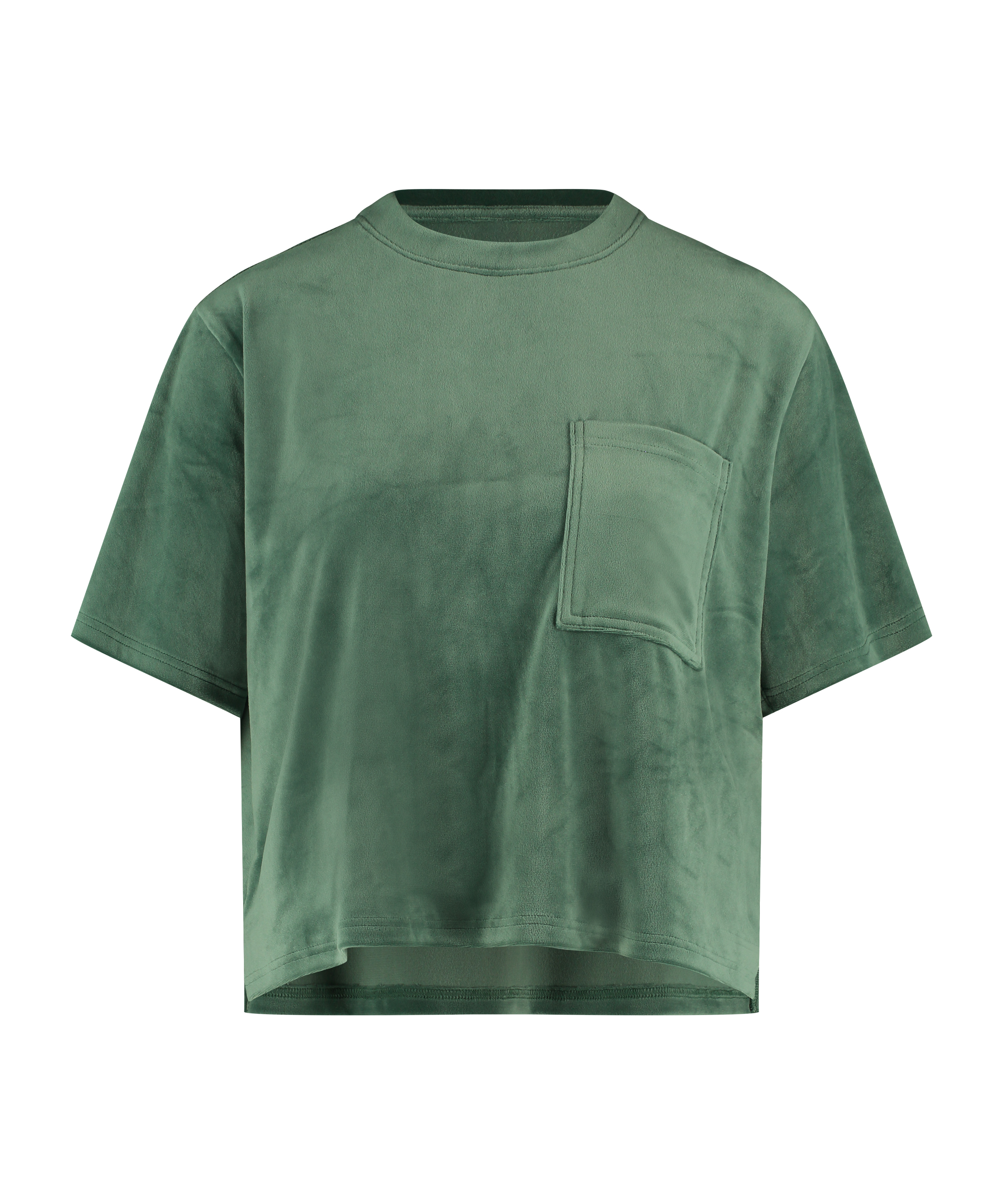 Top Velours Pocket, Vert, main