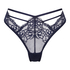 Slip brésilien échancré Clara, Bleu