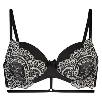 Soutien-gorge &agrave; armatures non-rembourr&eacute; Bria, Noir