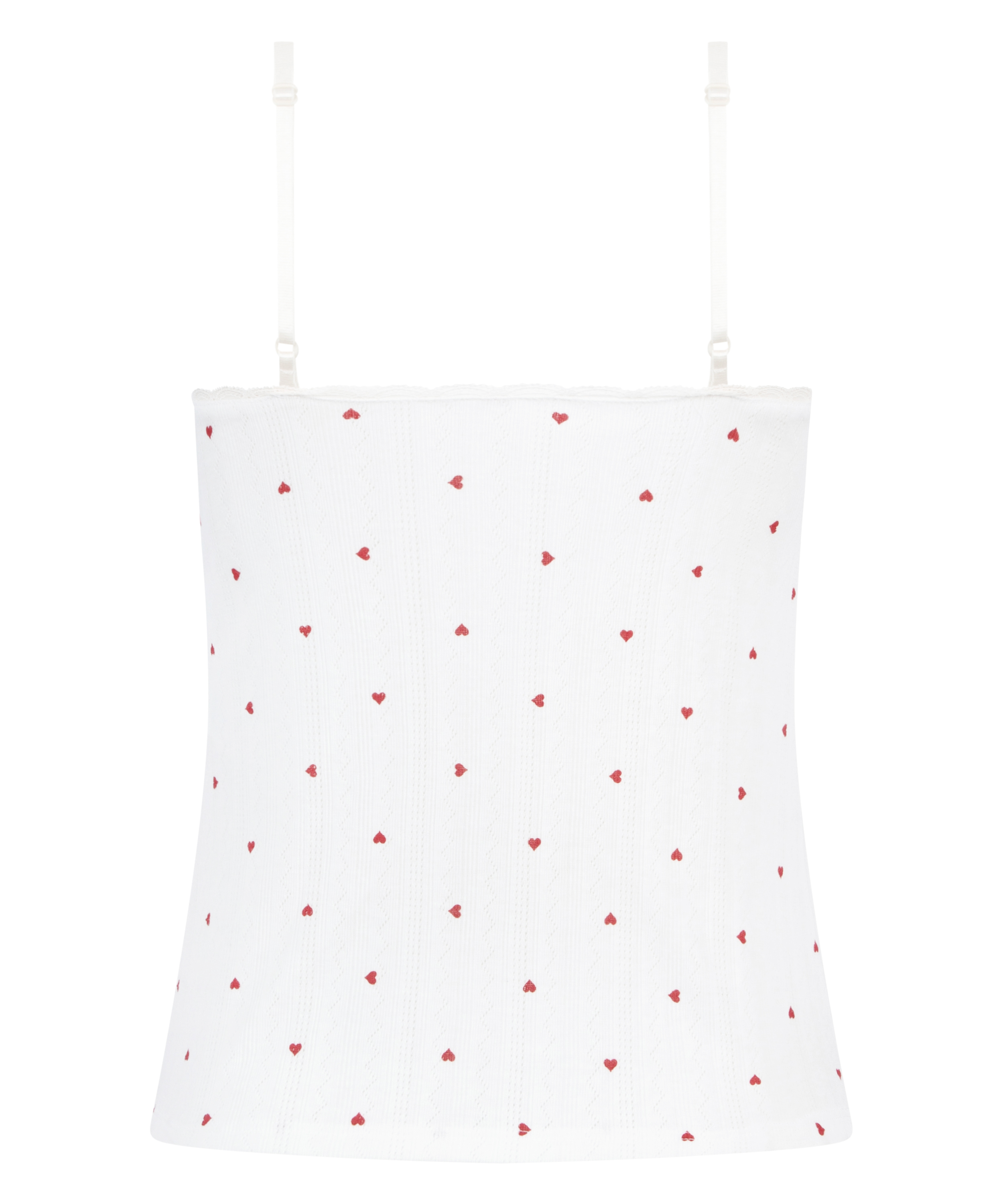 Top cami Lace, Blanc, main