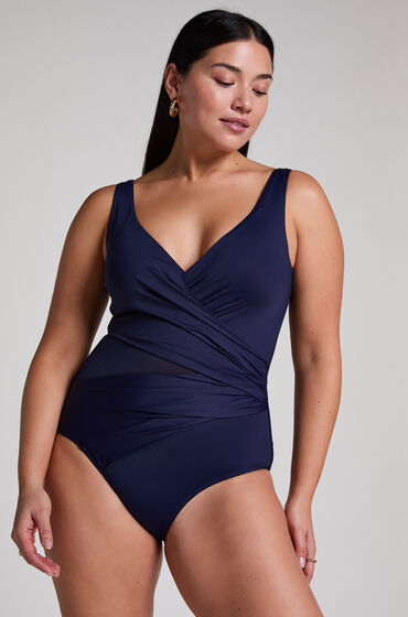 Hunkemöller Maillot de bain Shaping Shell Mesh Bleu