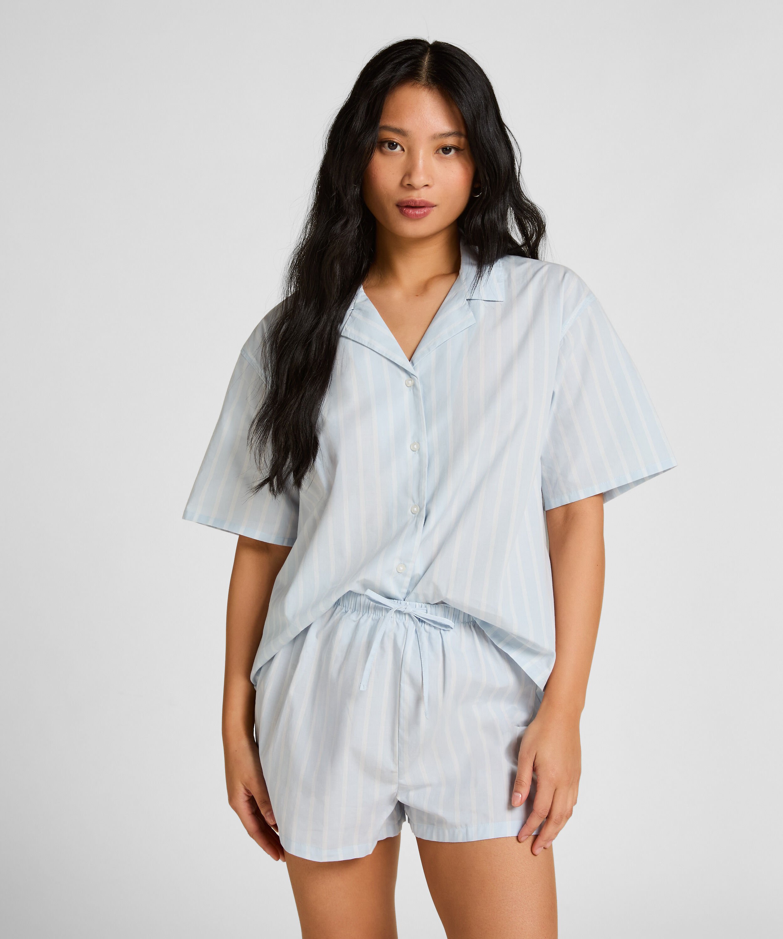 Veste Rayée en Coton