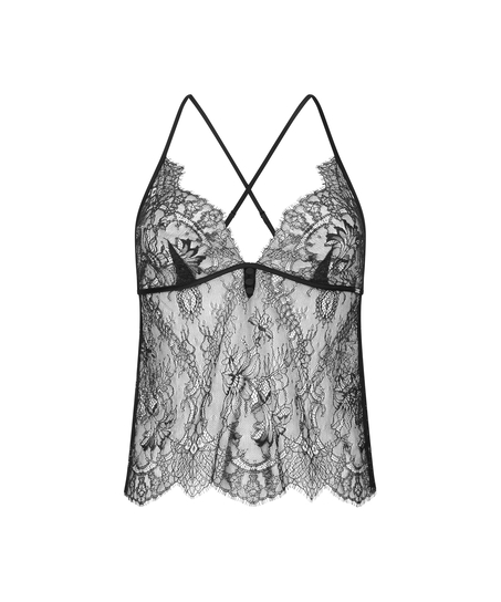 Camisole Lace Delphine, Noir