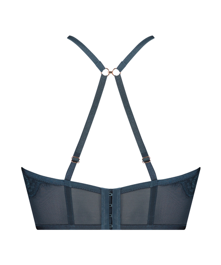 Soutien-gorge à armatures préformé longline Margaret Lucy Hale, Bleu