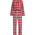 Pyjama Check Twill, Rouge