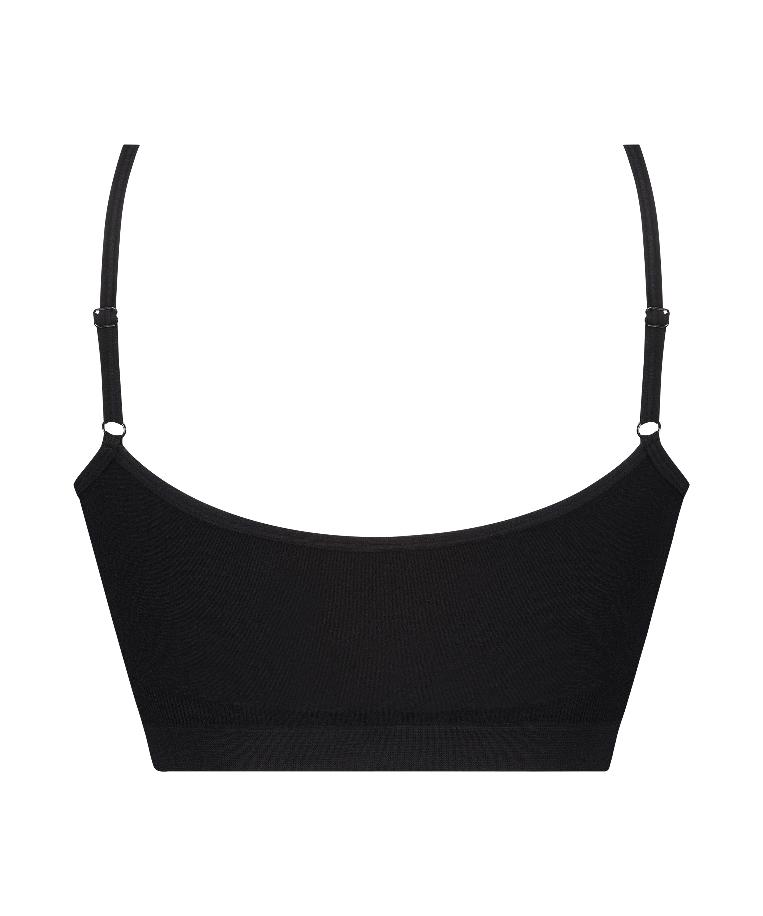 ﻿Bralette à lanières, Noir, main