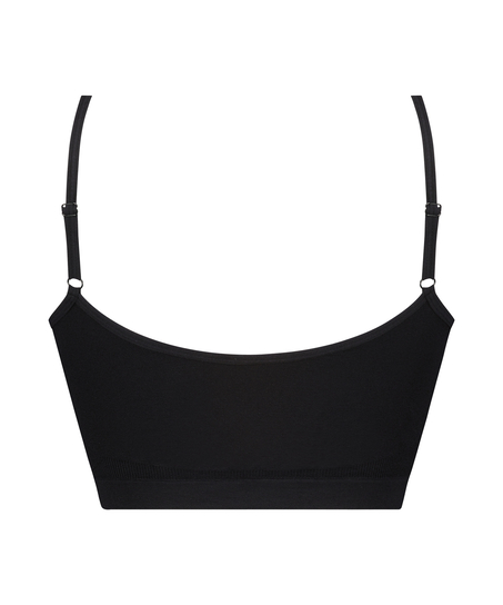 ﻿Bralette à lanières, Noir