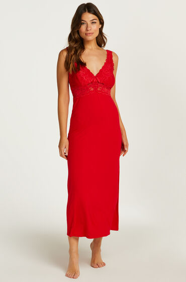 Hunkemöller Nuisette Nora dentelle longue Rouge