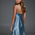 Nuisette en dentelle de soie, Bleu