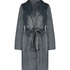 Peignoir Fleece, Bleu