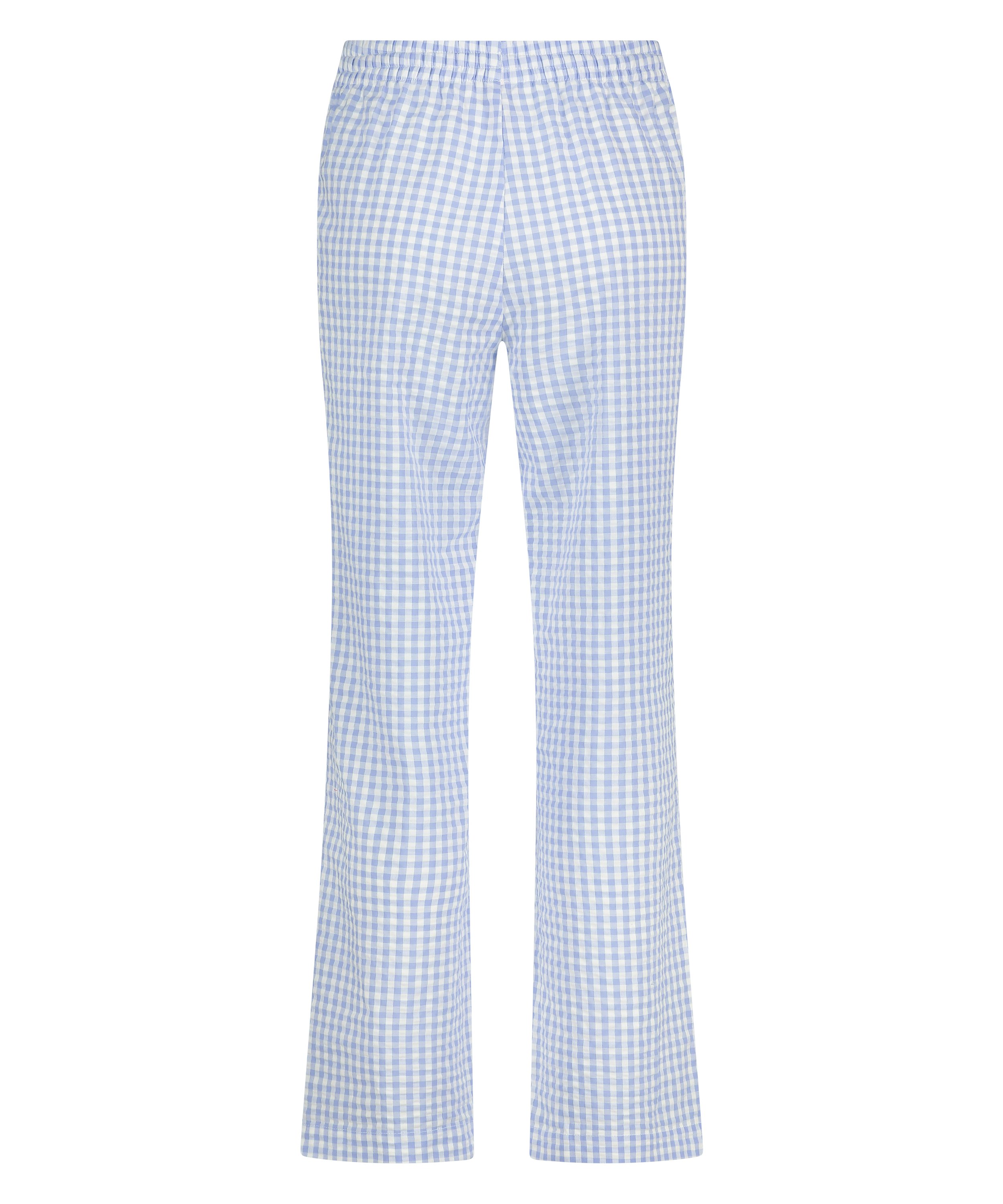 Pantalon de pyjama en Coton, Bleu, main