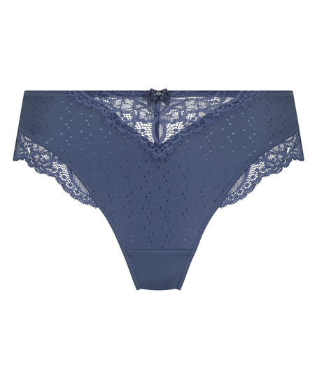 Slip taille haute Sophie, Bleu
