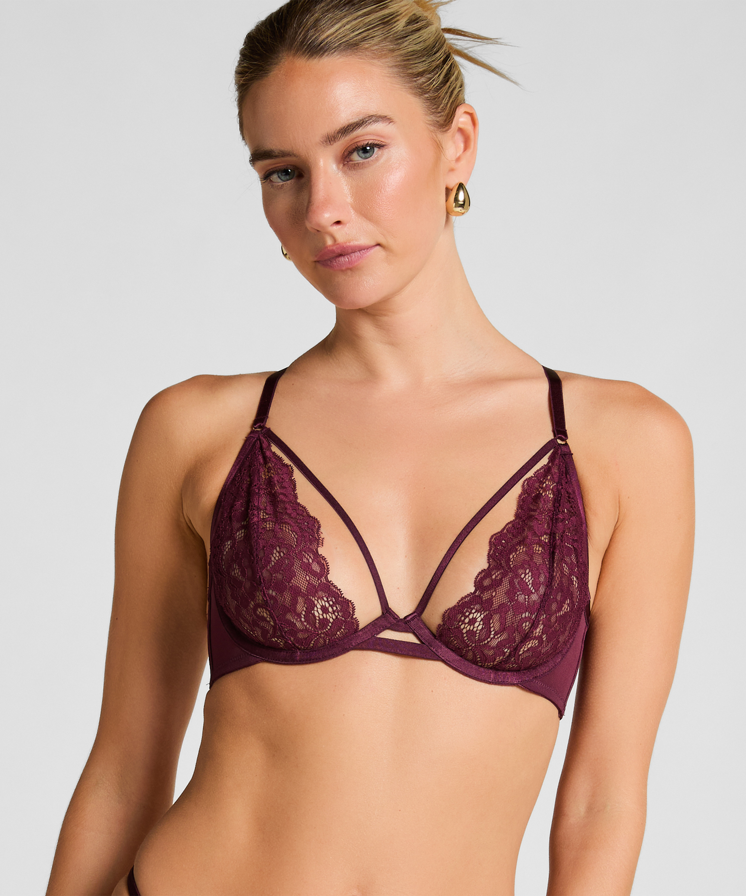Soutien-gorge &agrave; armatures non-pr&eacute;form&eacute; Cinnamon, Rouge, main