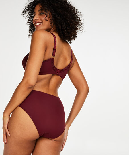 Slip taille haute Diva, Rouge