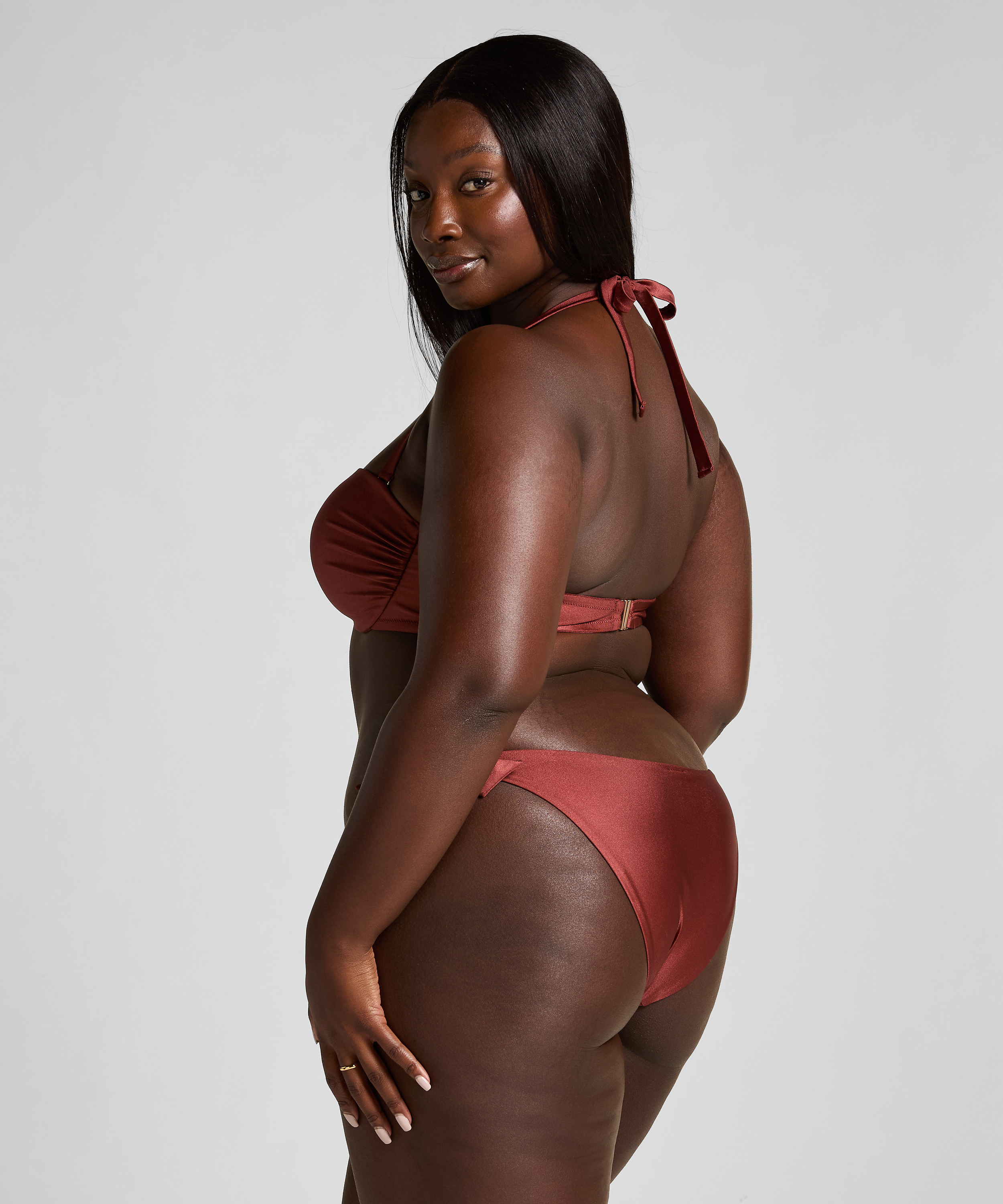 Bas de bikini Dune Cheeky, Rouge, main