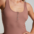 Singlet Henley, Marron