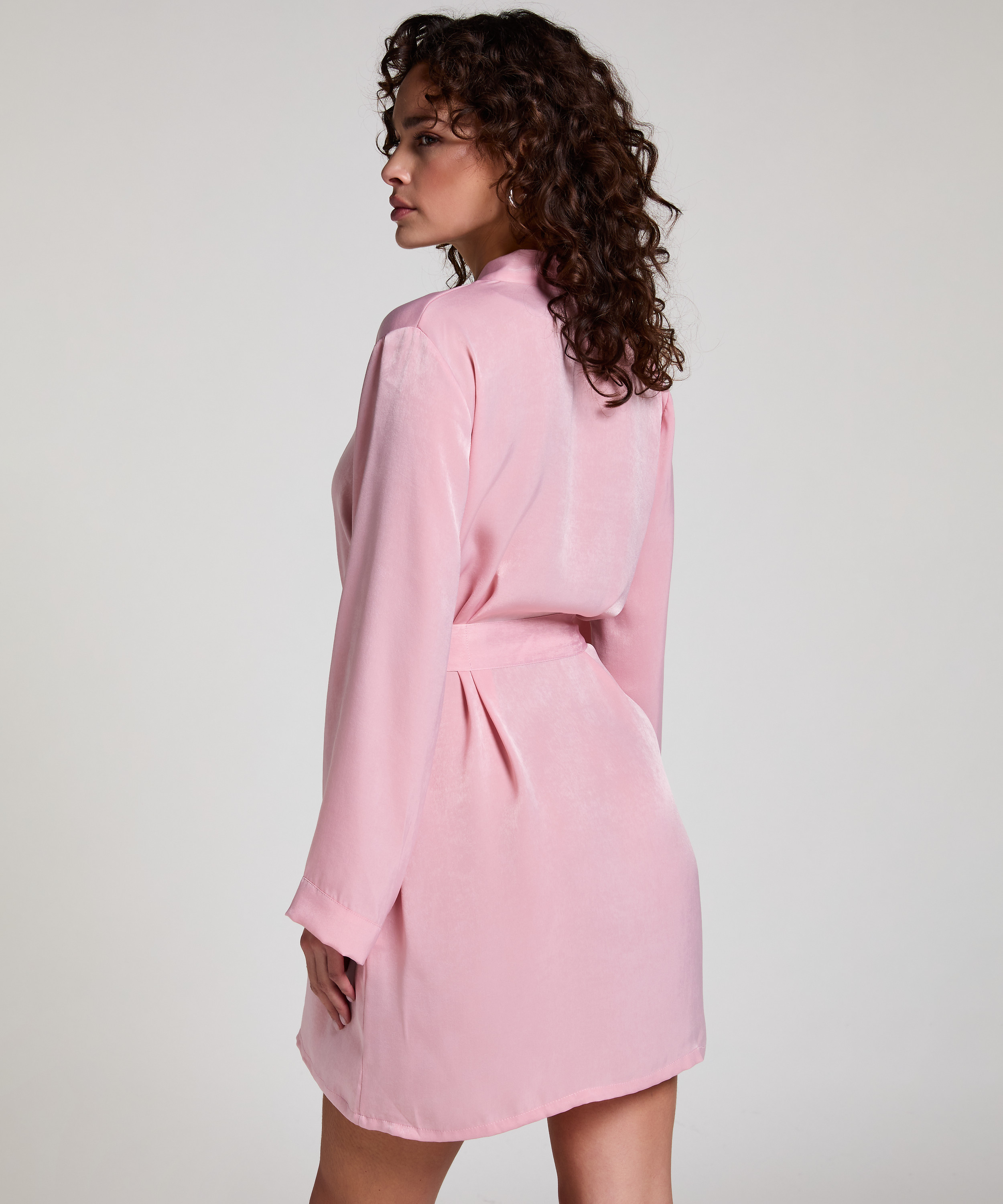 Kimono Satin, Rose, main