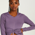 Top de sport manches longues HKMX Aura, Violet