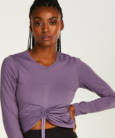 Top de sport manches longues HKMX Aura, Violet