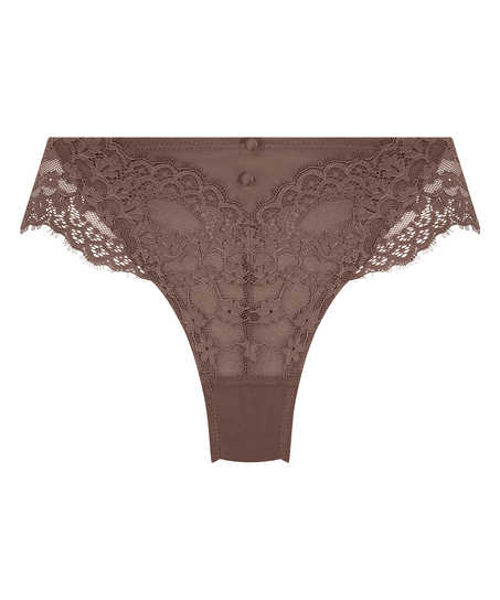 Slip brésilien Daisy, Marron