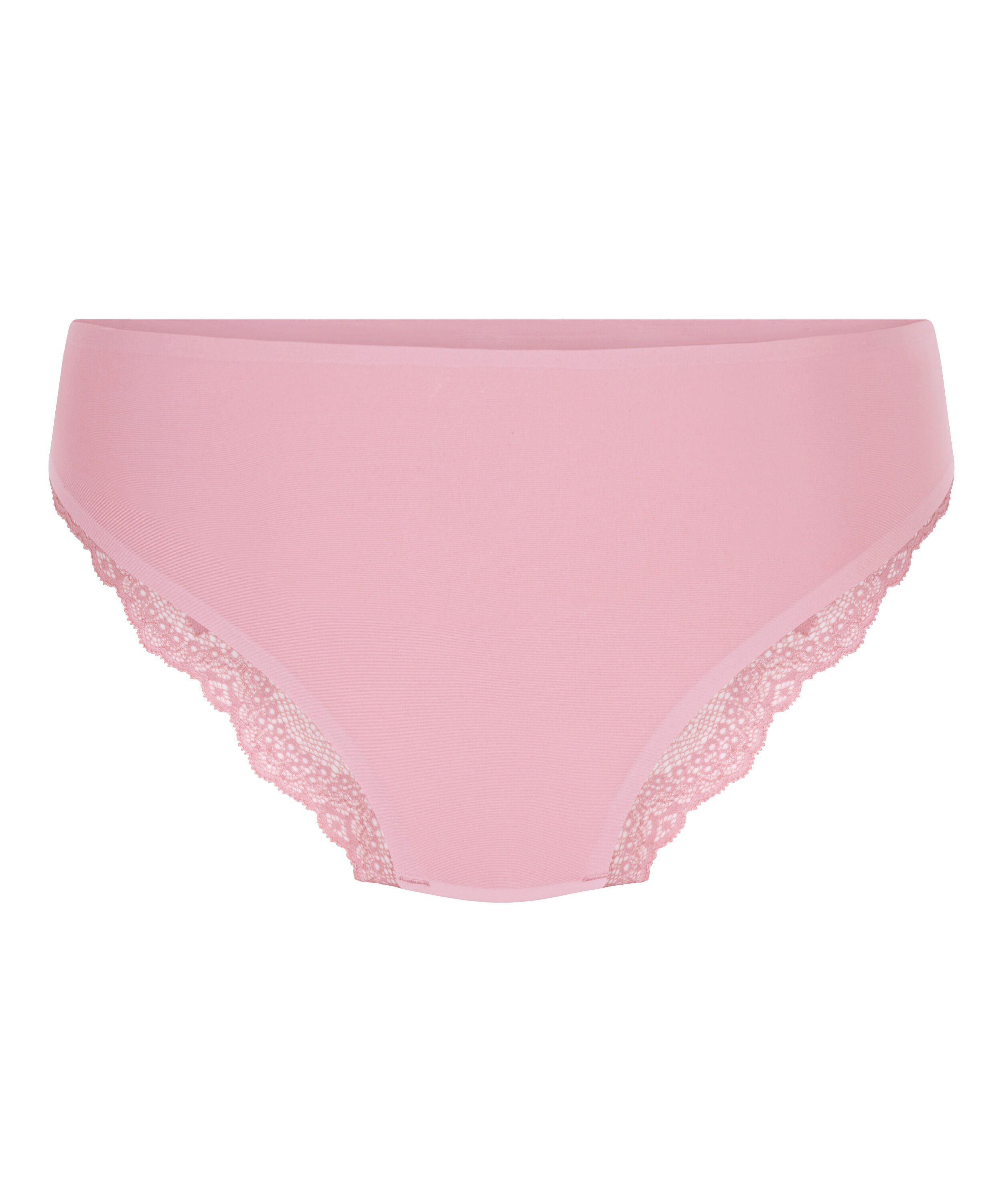 Slip br&eacute;silien iInvisible Lace Back, Rose