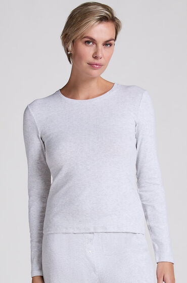 Hunkemöller Haut de pyjama Pointelle Gris