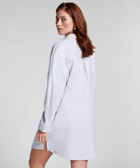 Chemise de nuit Flanel, Gris