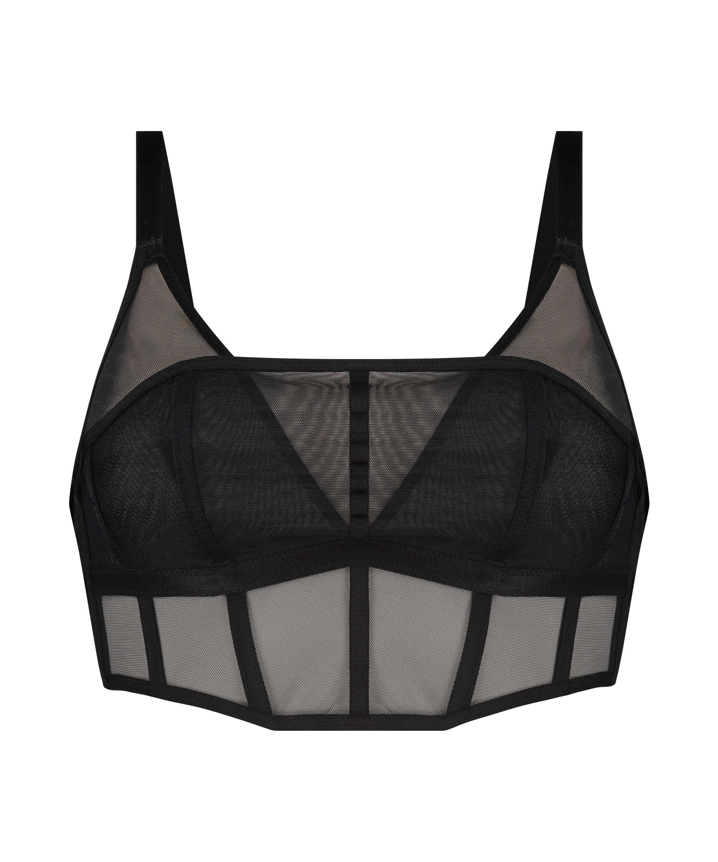 Haut corset Boo, Noir, main