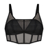 Haut corset Boo, Noir