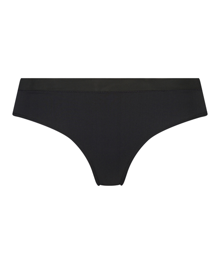 Slip brésilien Mesh, Noir