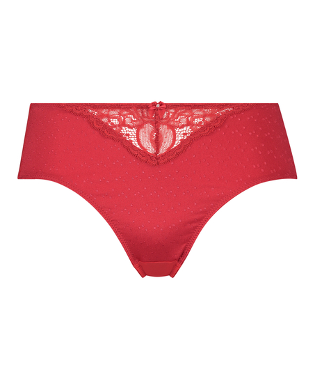 Slip taille haute Sophie, Rouge