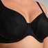 Soutien-gorge à armatures non-préformé en maille, Noir