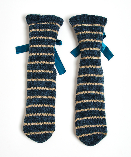 Chaussettes pour pantoufles, Bleu