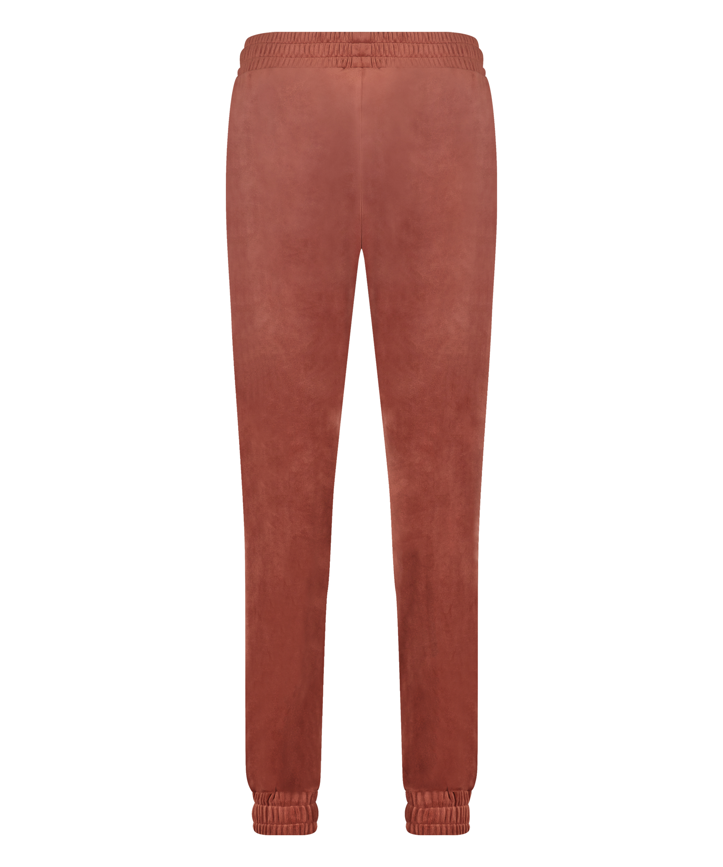 Pantalon Jogging Velours Pintuck, Marron, main