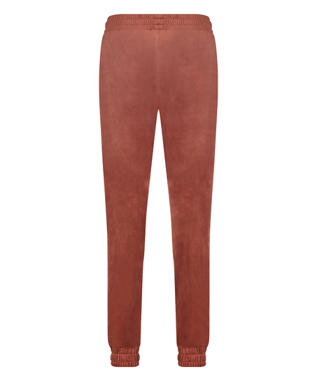 Pantalon Jogging Velours Pintuck, Marron
