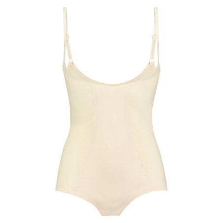 Body sculptante en dentelle scuba - Level 3, Beige